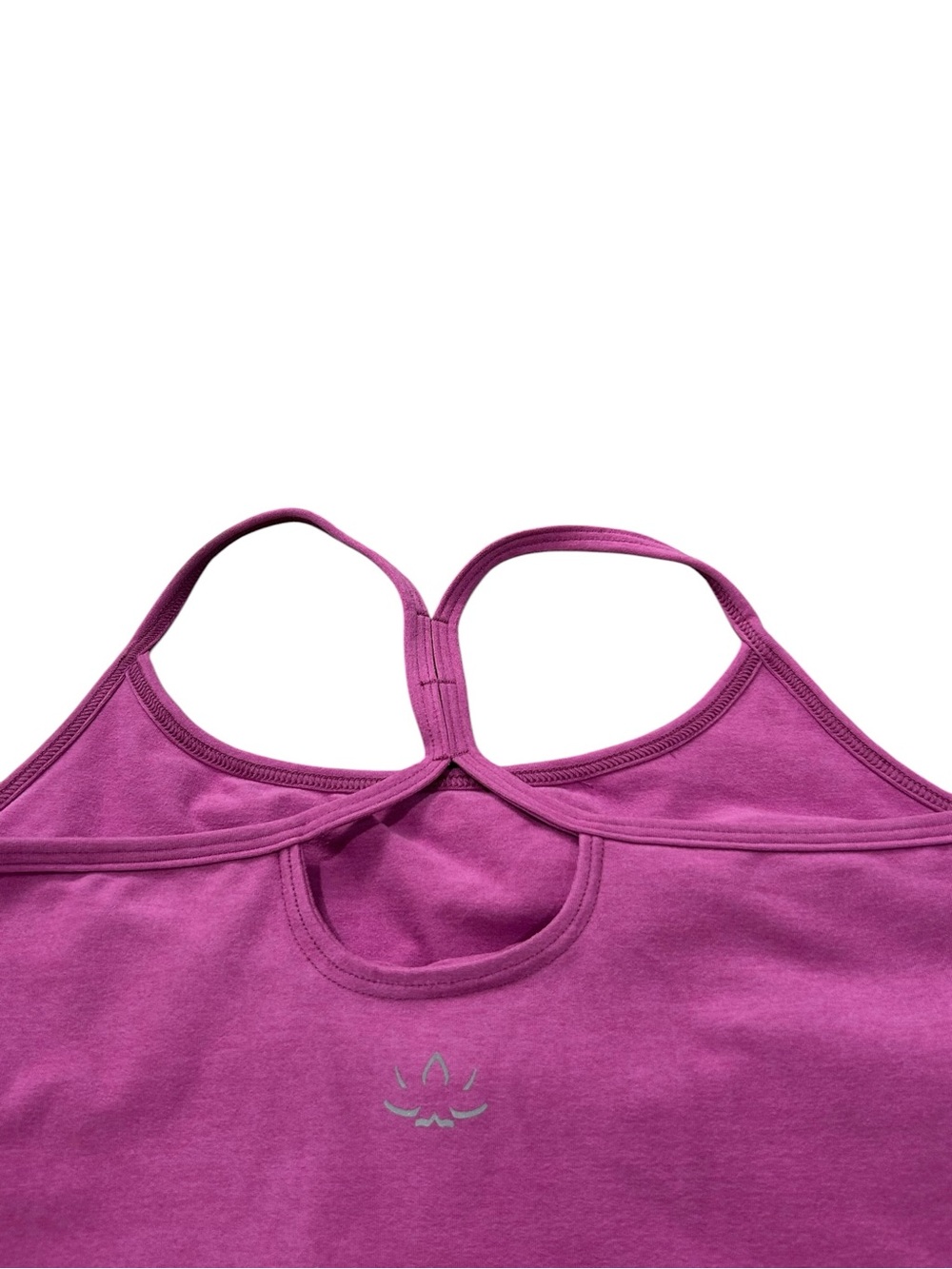 Beyond Yoga Spacedye Slim Racerback Cropped Tank Top Sz M in Pink Heather - Picture 4 of 11